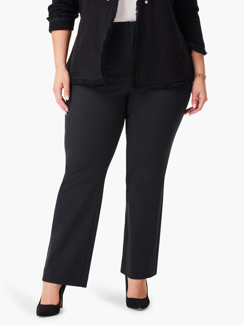 Woman Wears 28" Plaza Demi Boot Cotton Bi-Stretch Pant image number 3