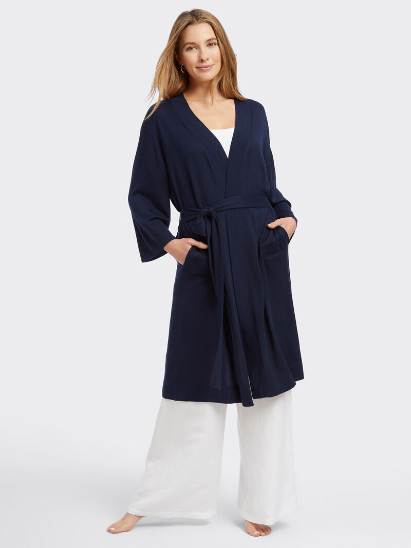 Woman Wears Naadam Cashmere Blend Robe image number 1