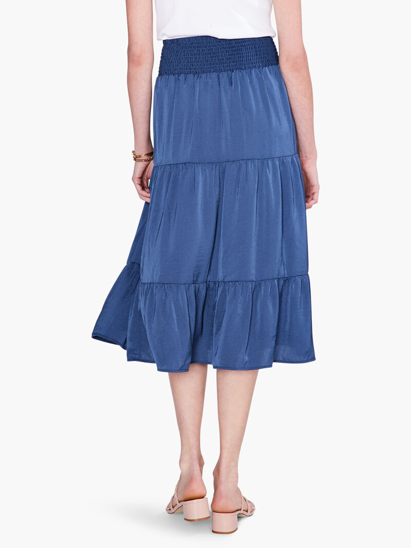 Woman Wears Soft Drape Tiered Skirt image number 2