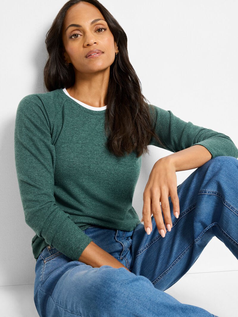 Woman Wears NZT Easy Cozy Double Layered Top image number 0