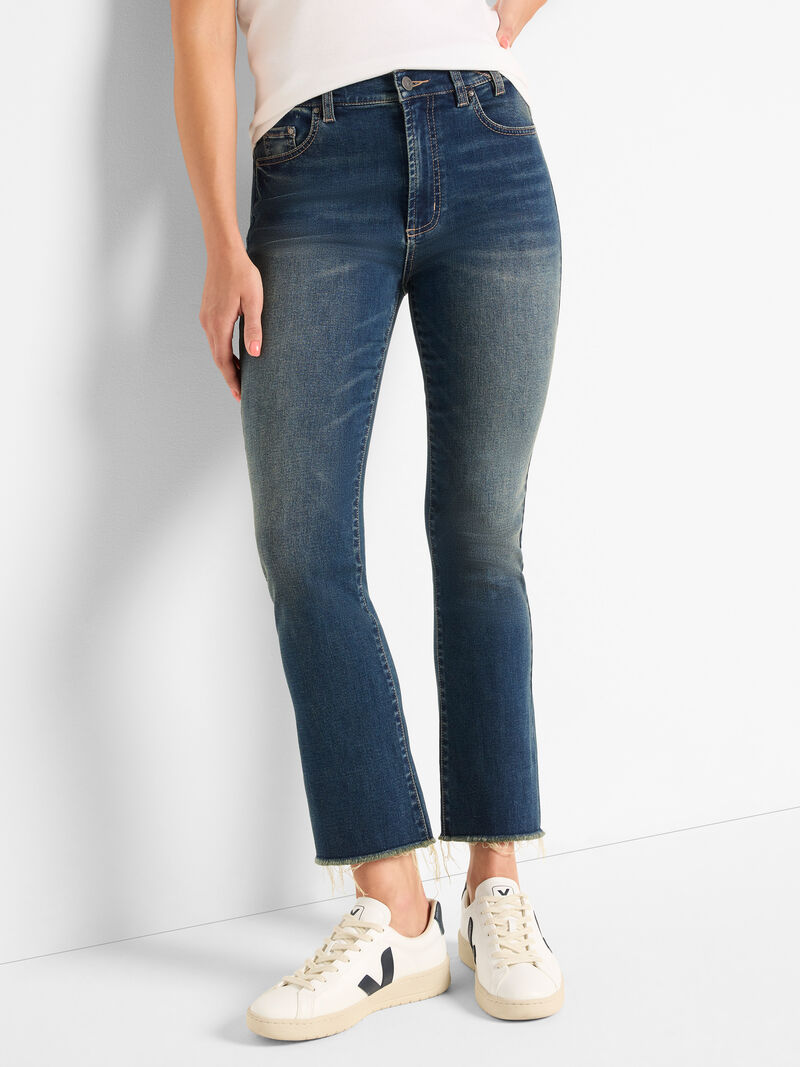 Woman Wears 26" Boardwalk Demi-Boot Jeans image number 0