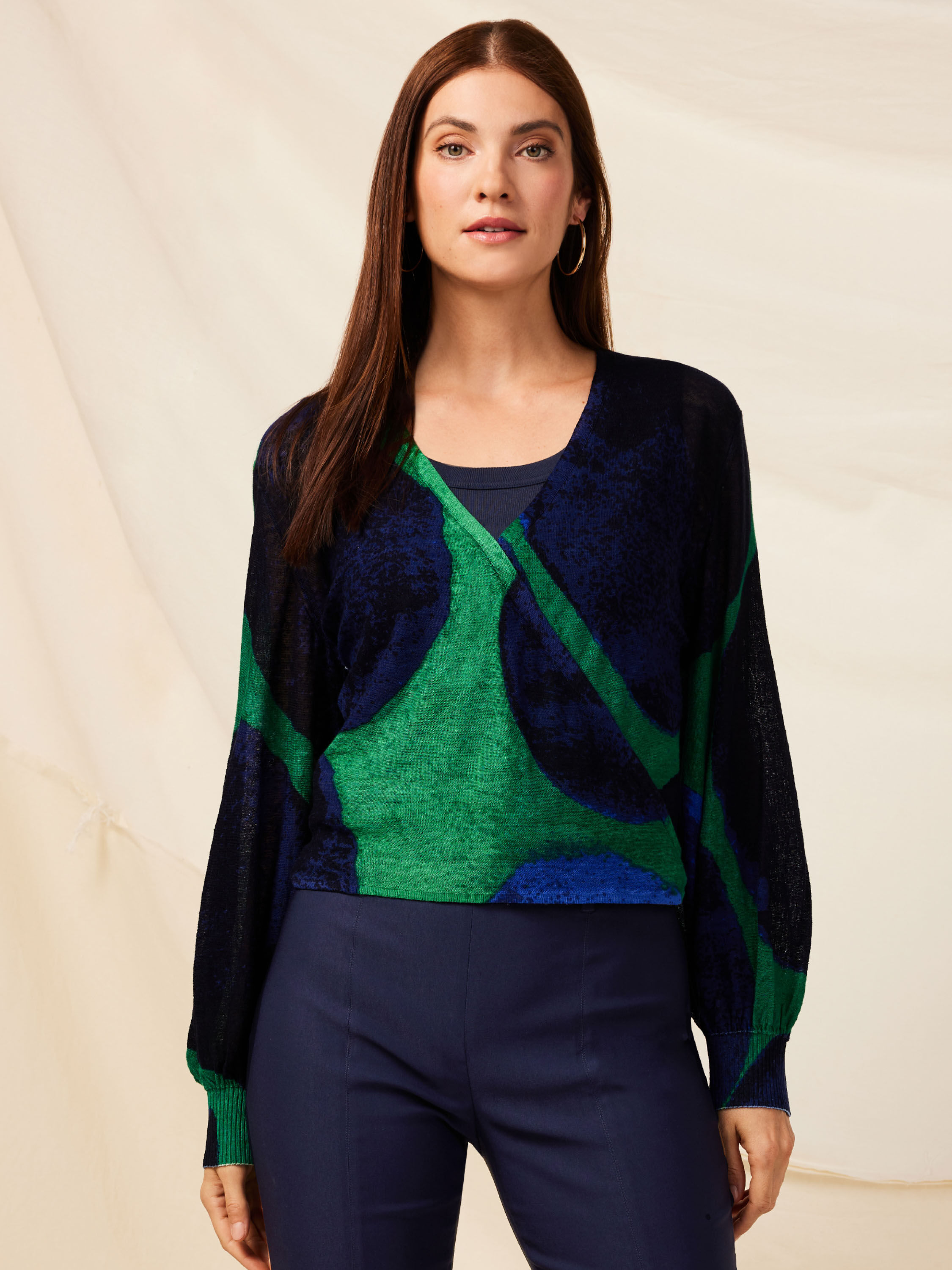 Ocean Dot 4-Way Cardigan | NIC+ZOE