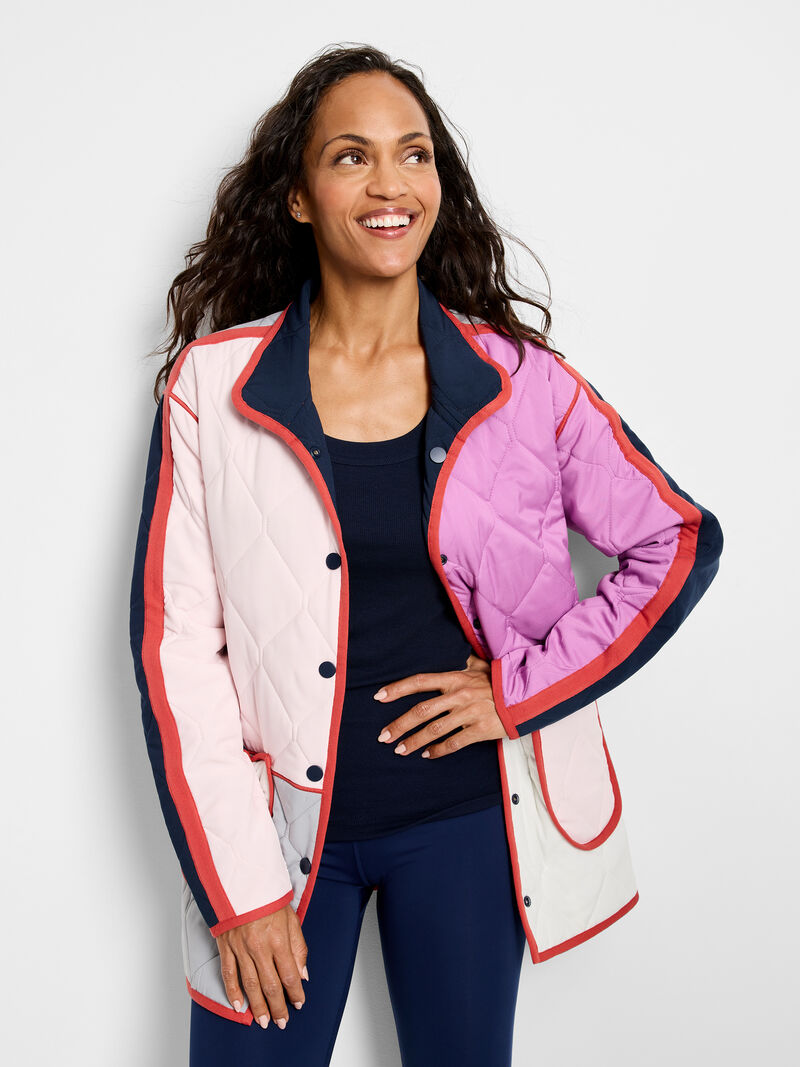 Woman Wears Mixed Up Reversible Coat image number 0
