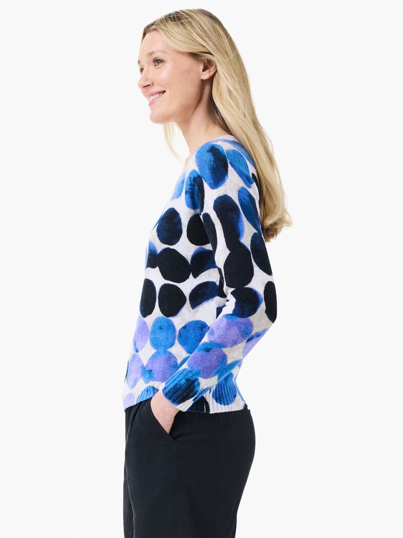 Woman Wears Midnight Dot Supersoft Sweater image number 2