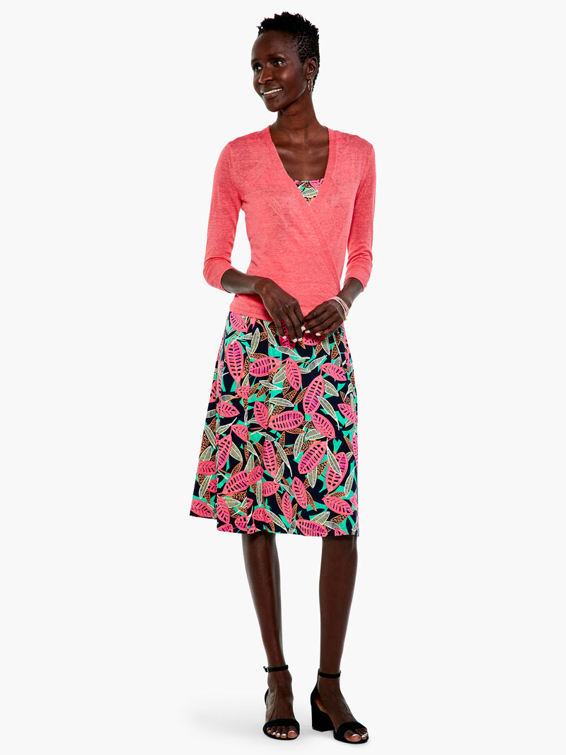 Woman Wears Lightweight 4-Way Cardigan image number 3