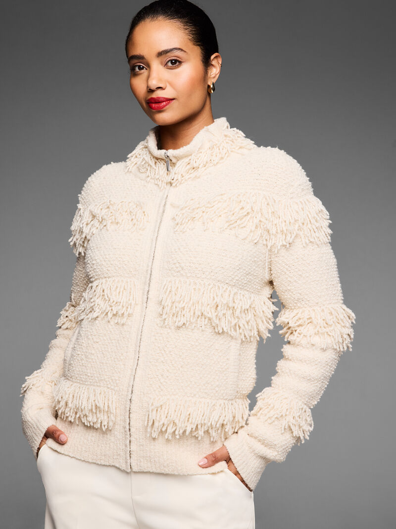 Gold Label Placed Fringe Jacket