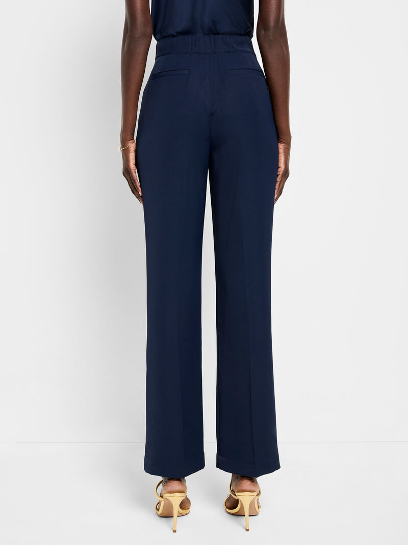 Woman Wears 31" Eliot Wide Leg Social Trouser image number 4
