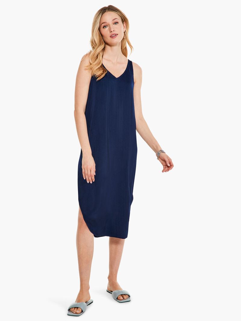 Woman Wears Soft Drape Dress image number 0