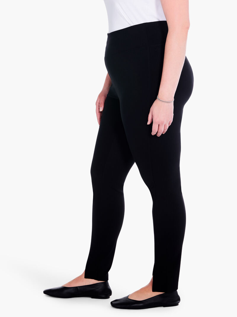 Woman Wears 28" Ponte Ankle Legging image number 1