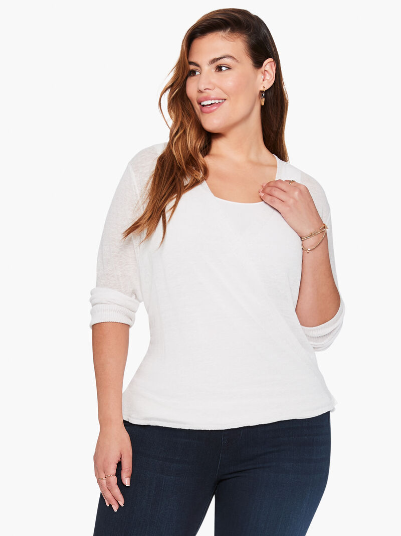 Woman Wears Lightweight 4-Way Cardigan image number 1