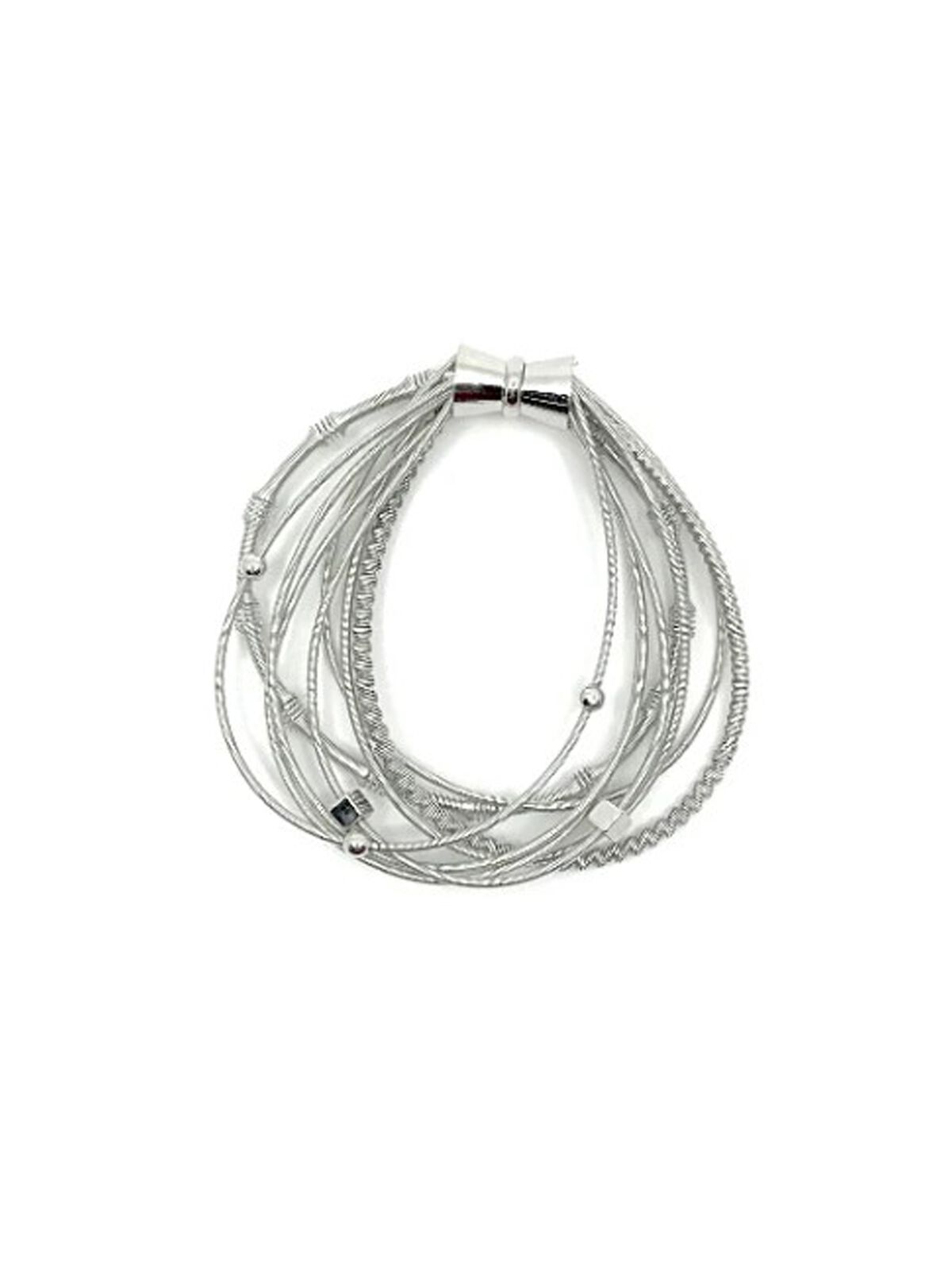 Sea Lily - Silver Multi Strand Bracelet