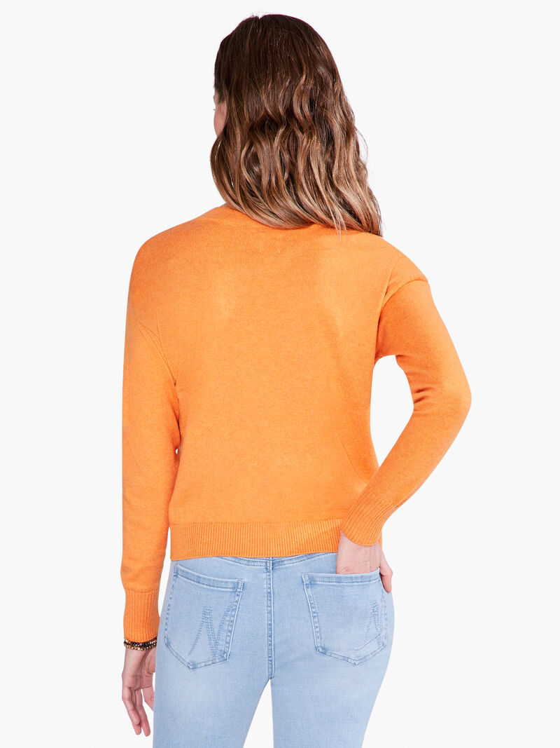 Woman Wears Shorty V Sweater image number 2