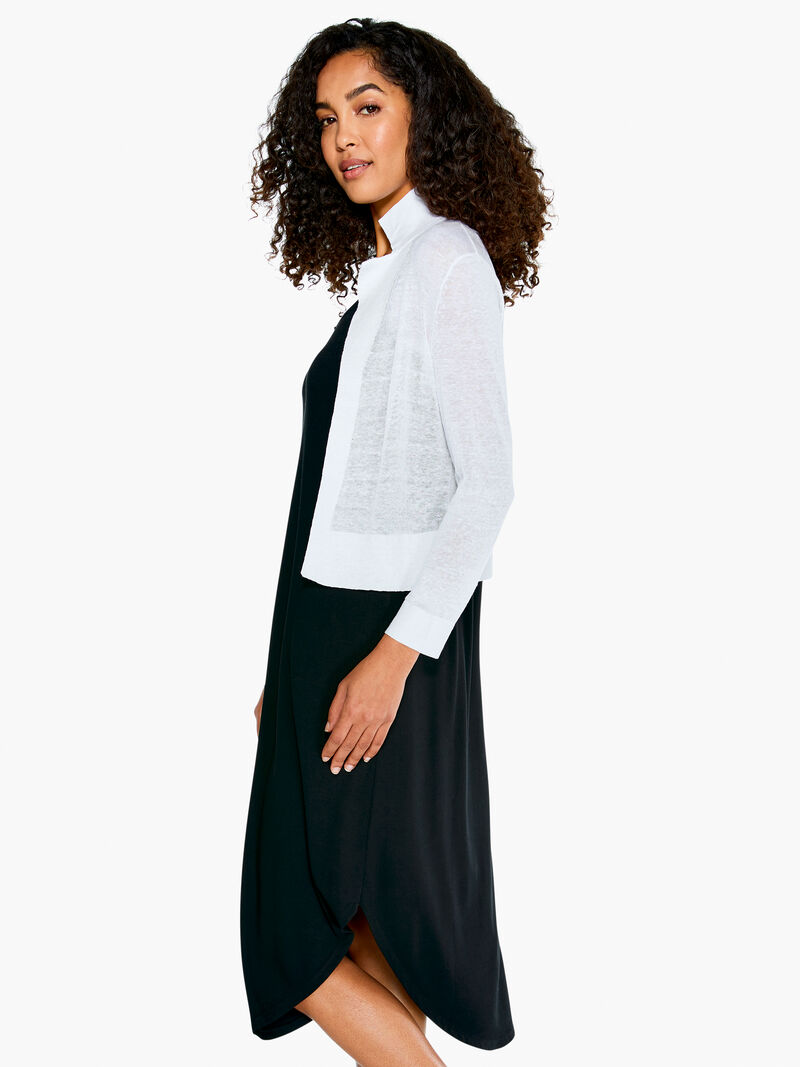 Woman Wears Featherweight Pop On Cardigan image number 1