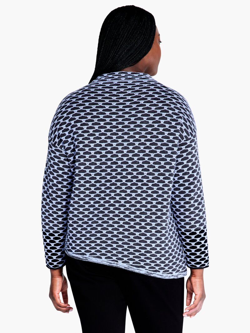 Woman Wears Pixel Play Sweater image number 2