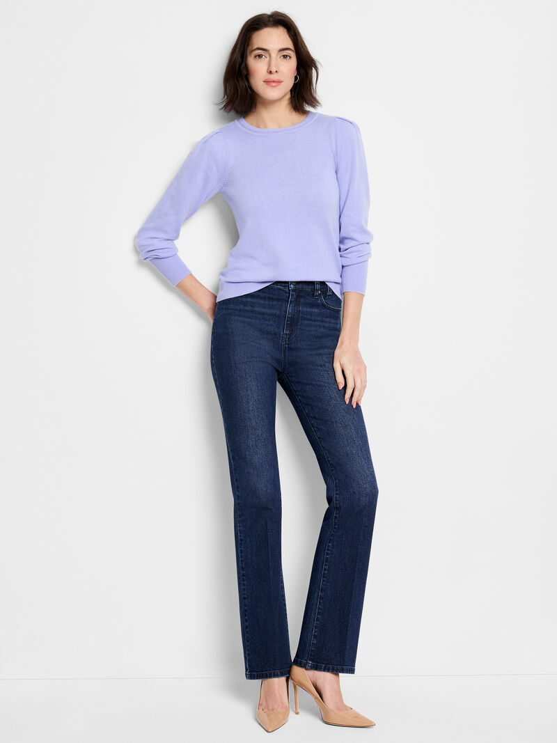 Woman Wears Femme Sleeve Sweater image number 1
