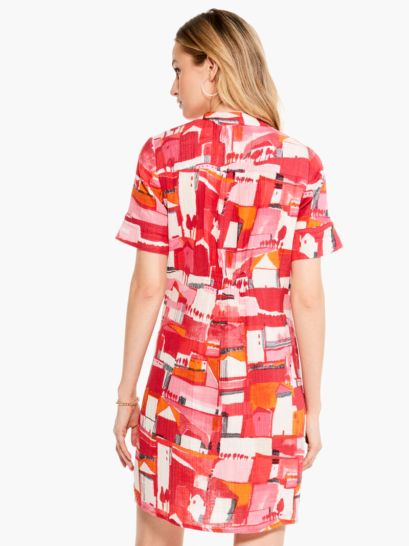 Woman Wears Paint The Town Gauze Dress image number 3