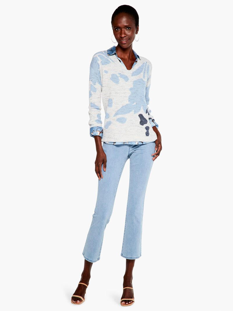Woman Wears Marble Sky Shirt image number 4
