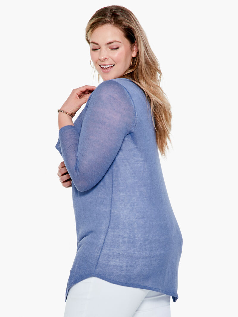 Woman Wears Featherweight Angle Sweater image number 1
