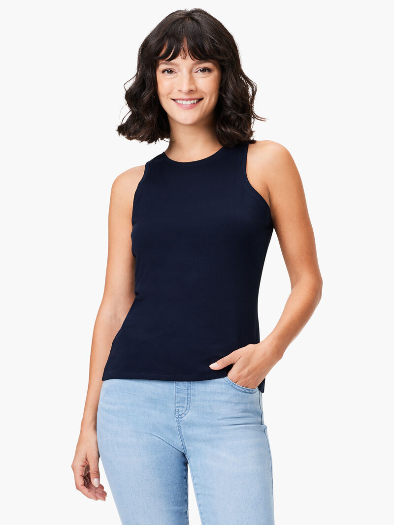 Woman Wears High Neck Perfect Tank image number 0
