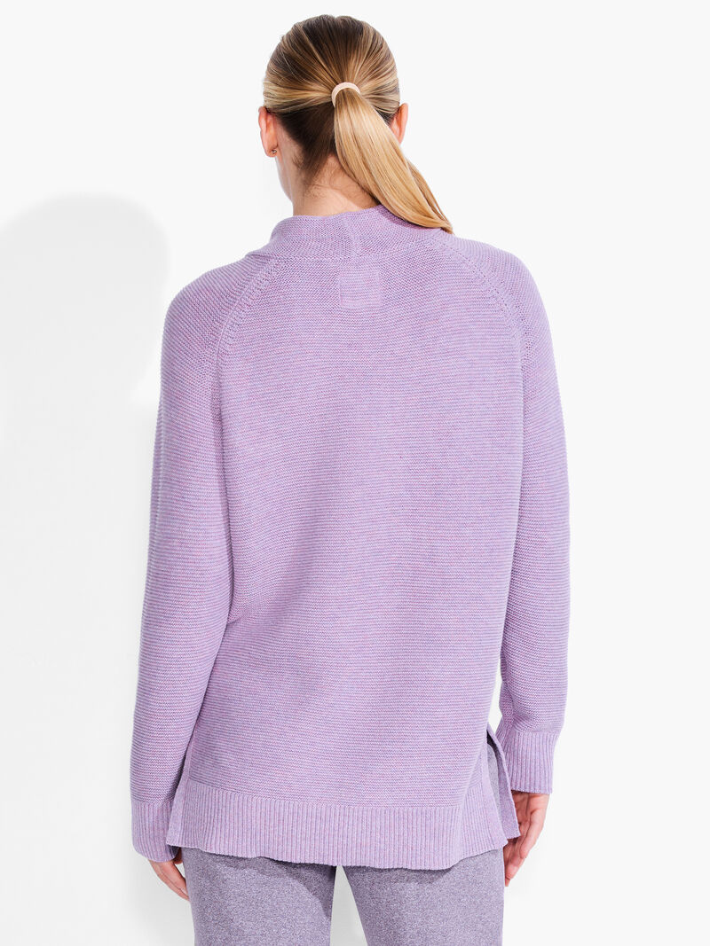 Woman Wears Cool Down Mock Sweater image number 2