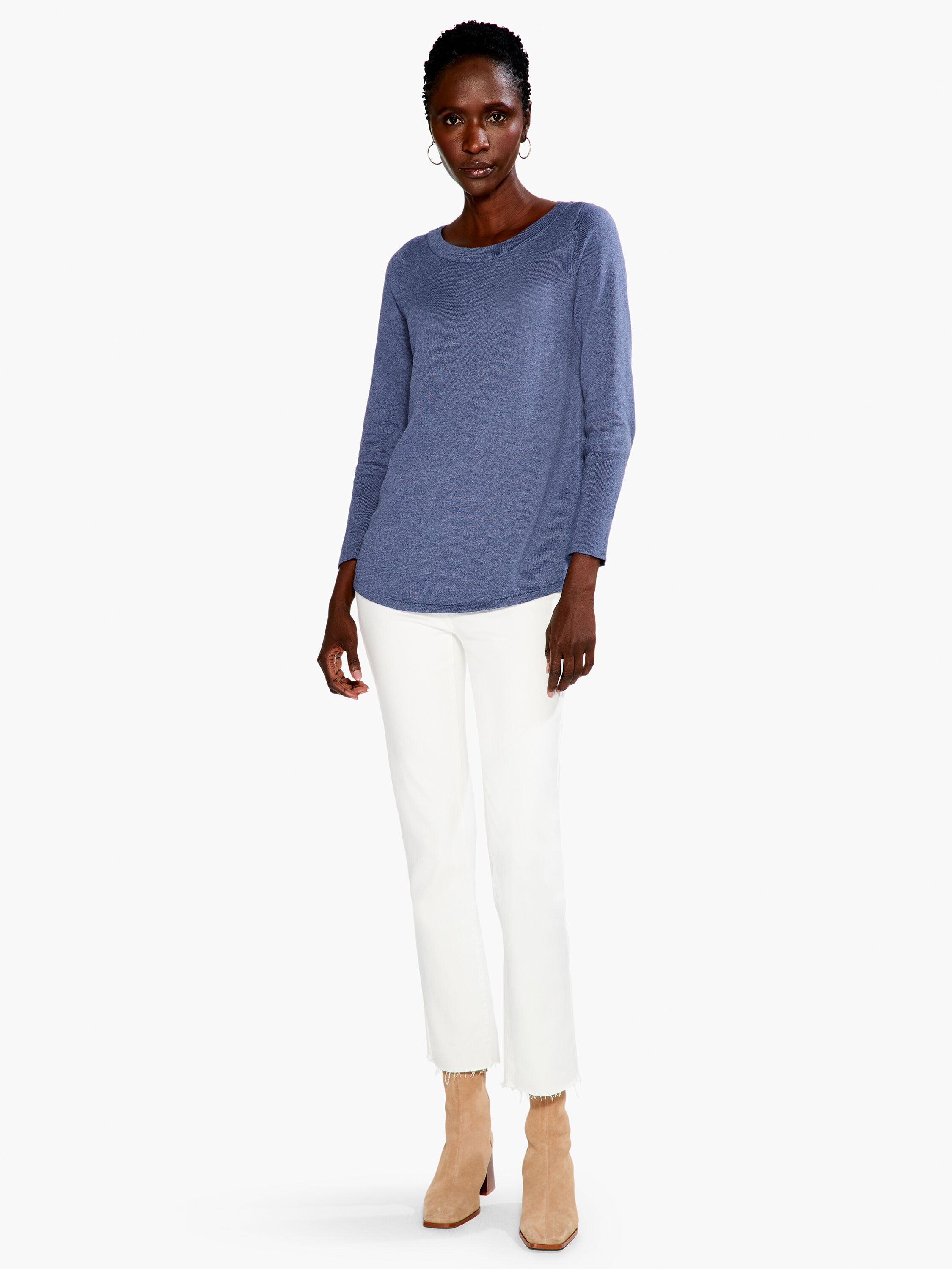 White boatneck sweater store
