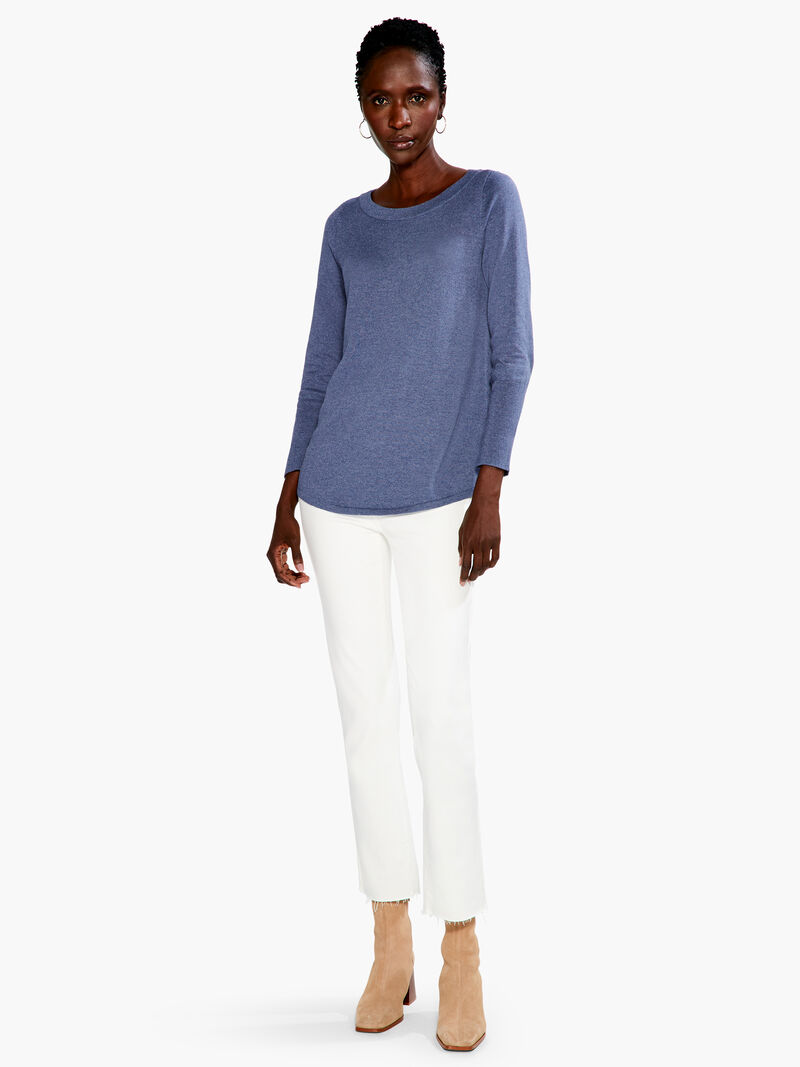 Woman Wears Vital Boatneck Sweater image number 3