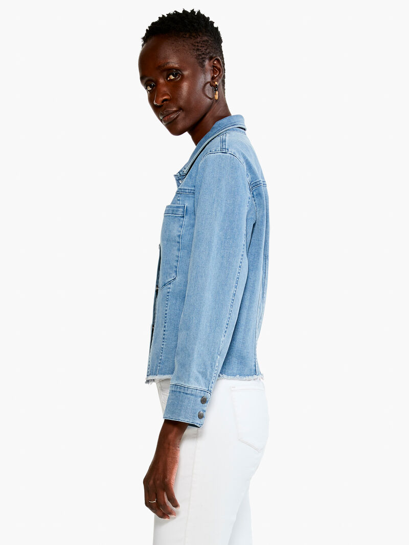 Woman Wears Super Stretch Denim Jacket image number 1
