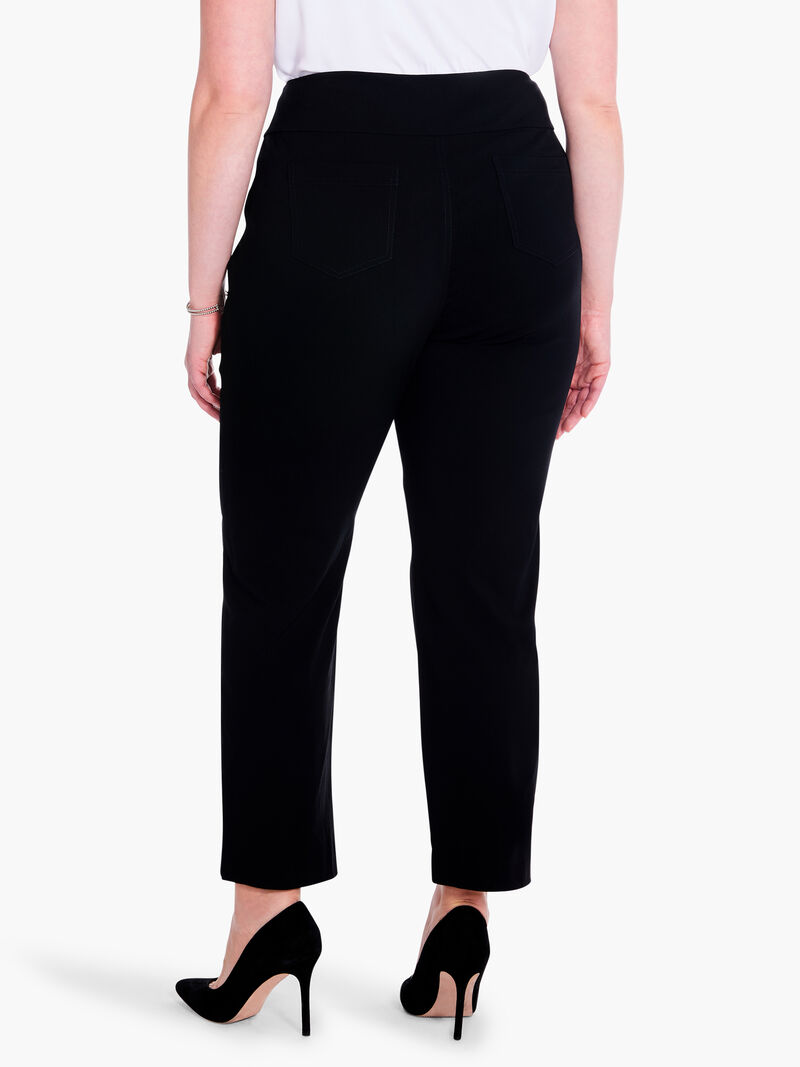 Woman Wears Wonderstretch Pocket Straight Leg Pant image number 3