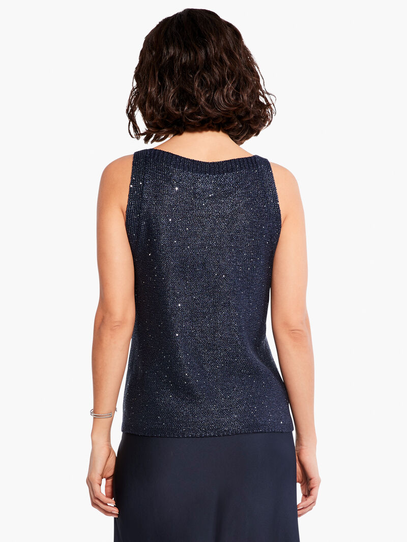 Woman Wears Sequin Tank image number 3