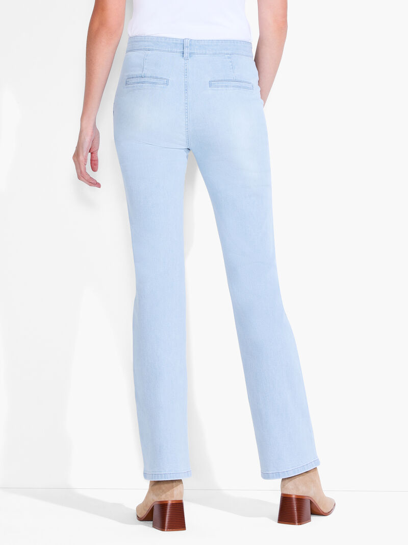 Woman Wears NZ Denim 31" Sailor Boot Cut Jeans image number 3