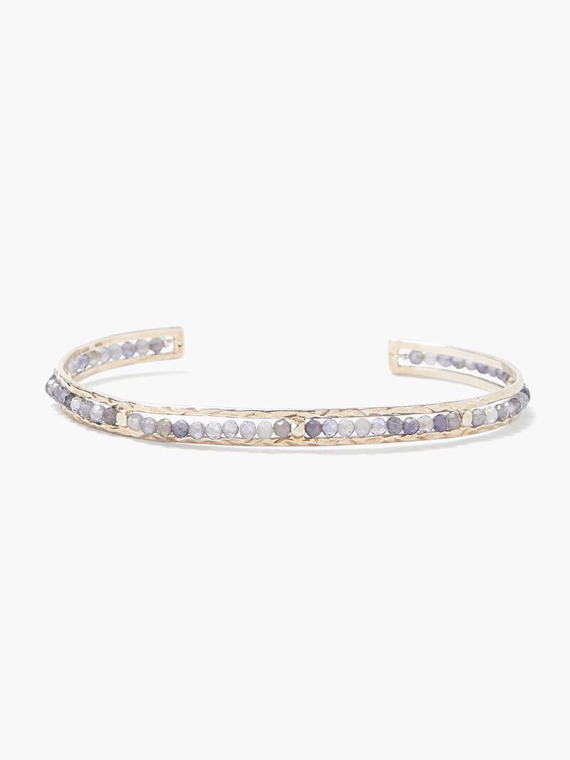 Woman Wears Chan Luu - Iolite Stone And Metal Bracelet image number 0