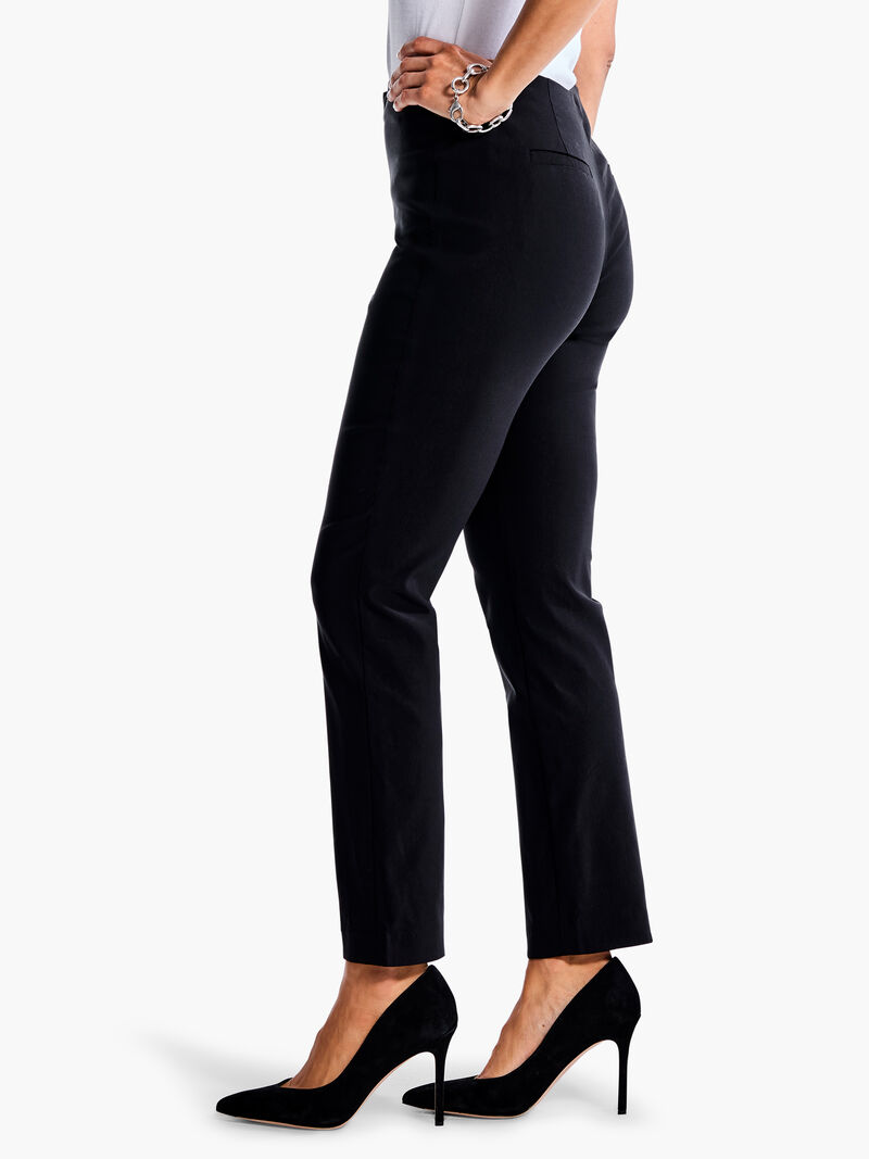 Woman Wears 28" Polished Wonderstretch Straight Ankle Pant image number 2