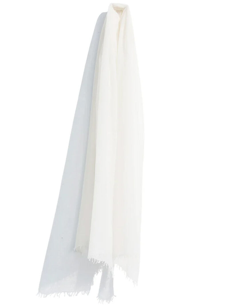 Woman Wears Meg Cohen - Cashmere Whisper Weight Scarf image number 0