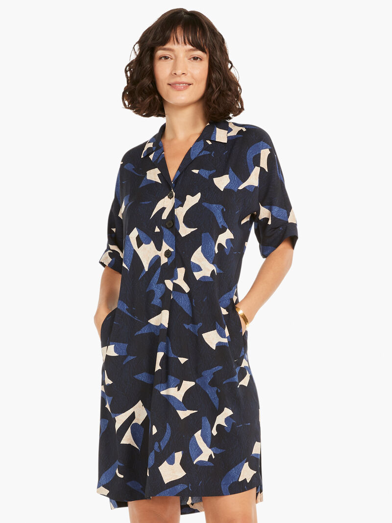 
                    Abstract Billow Dress