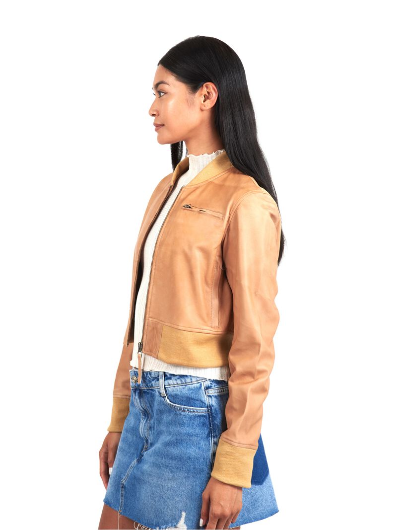 JKT - Collins Burnished Leather Jacket
