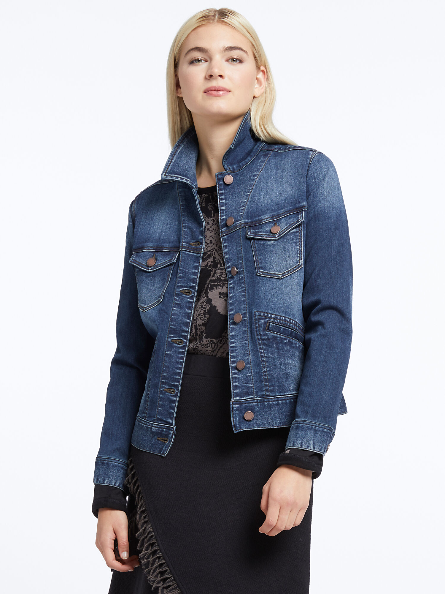 Liverpool long hotsell denim jacket