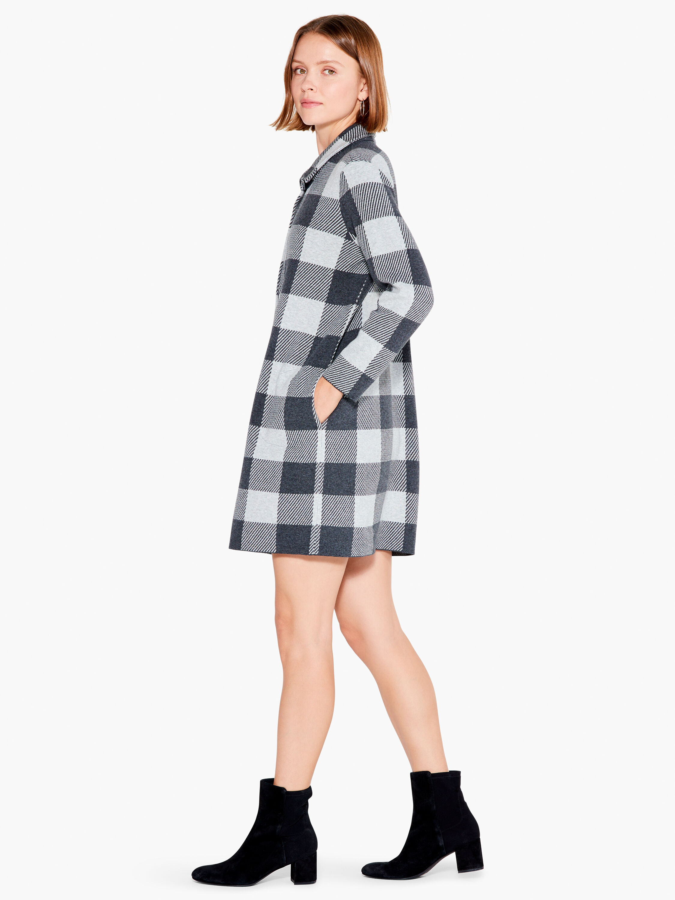 Plaid Knit Dress NIC ZOE