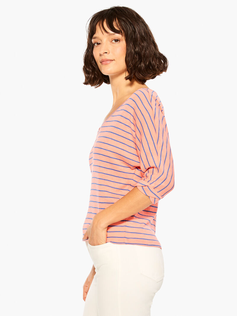 NZT Elbow Sleeve V Striped Tee
