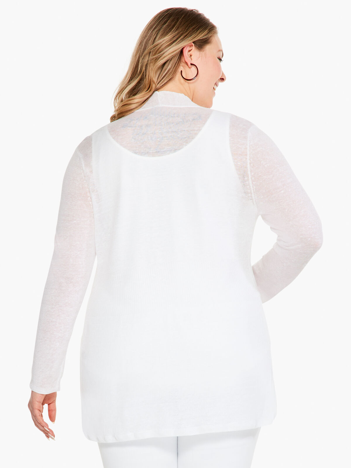 Lightweight Long Back of the Chair Cardigan
