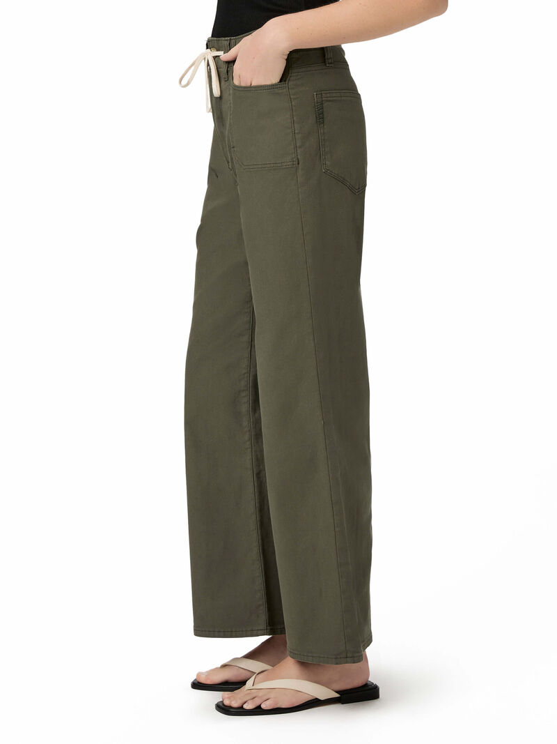 Woman Wears Paige - Ari With Waistband Tie Pant image number 1