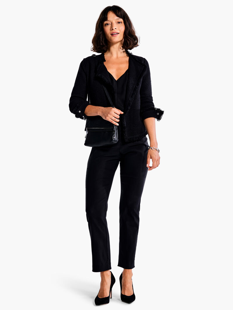 Woman Wears 28" Polished Wonderstretch Straight Ankle Pant image number 1