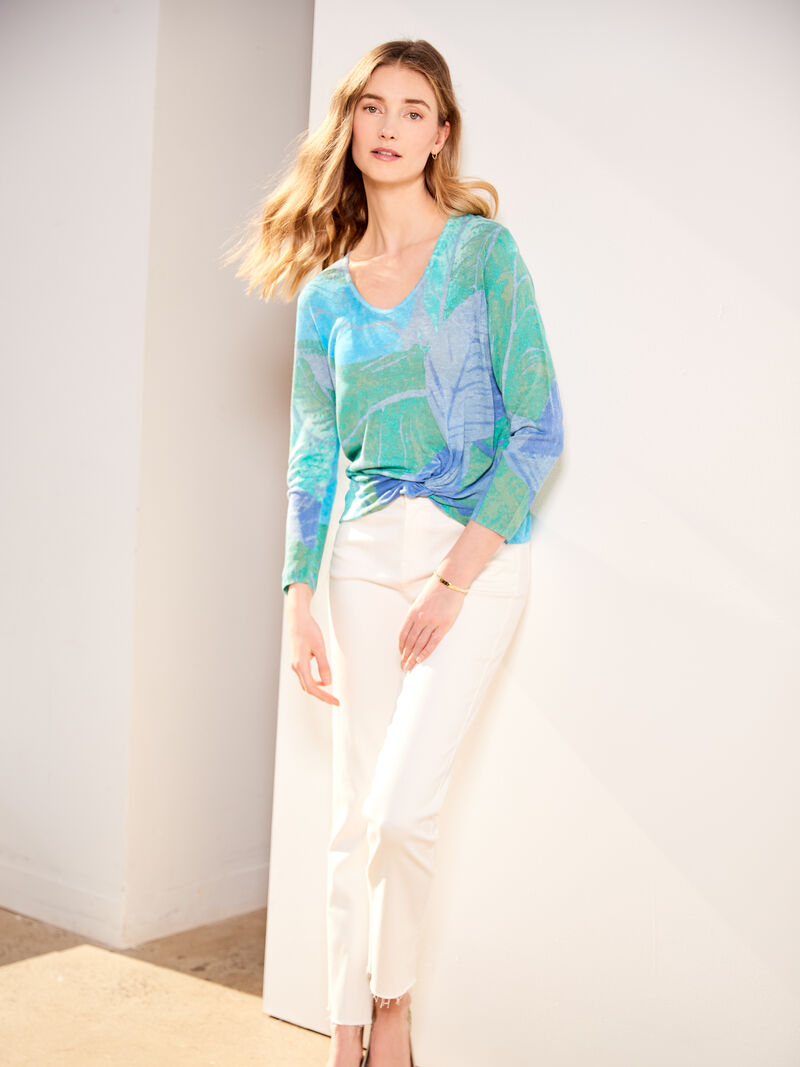 Woman Wears Full Bloom Sweater image number 5