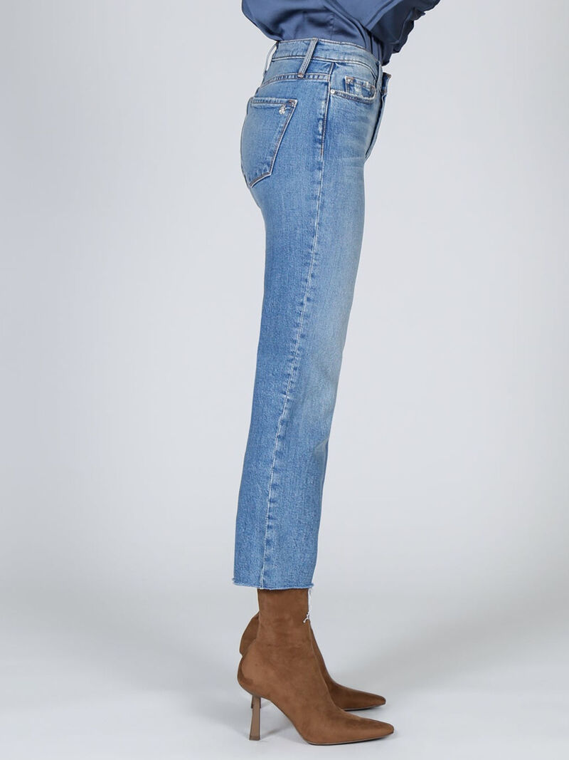 BLACK ORCHID BROOKLYN STRAIGHT FRAY JEANS