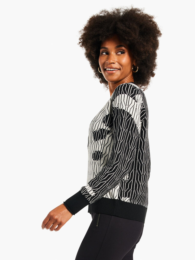 Woman Wears Deep Dive Dusk Sweater image number 1