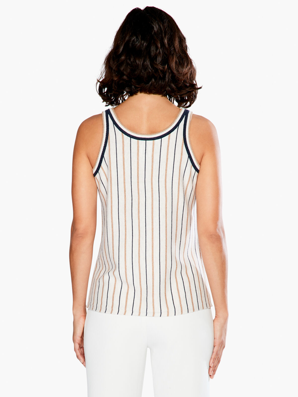 Neutral Striped Vital Tank