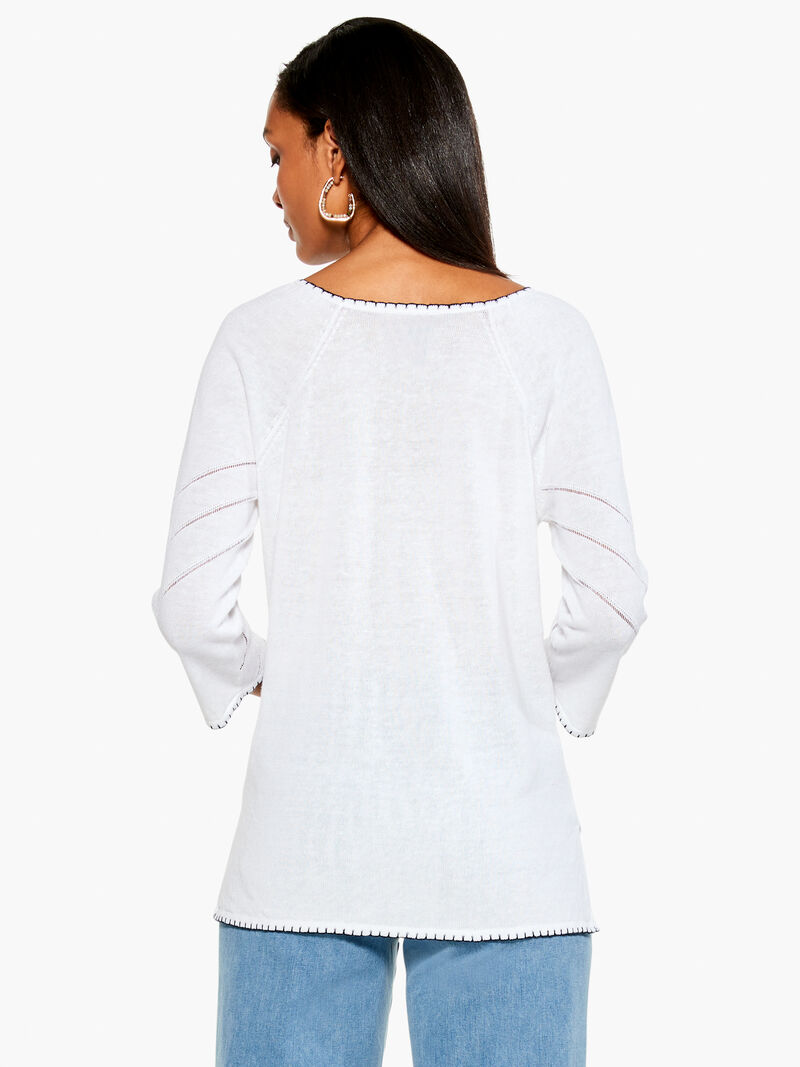 Woman Wears Ocean Edge Sweater image number 2