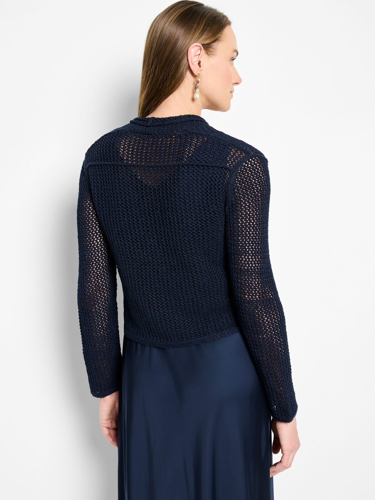 Mesh Cocoon Cardigan
