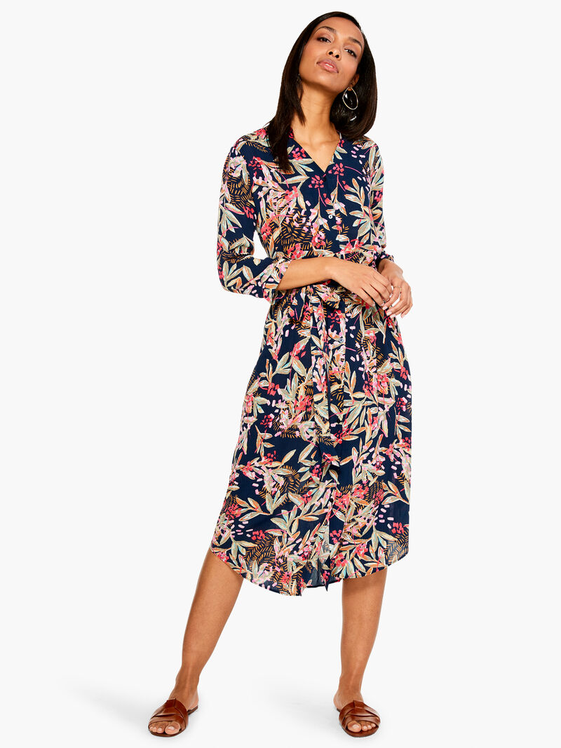 Woman Wears Cherry Blossom Dress image number 3