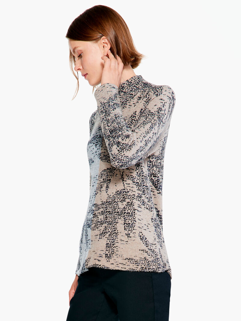 Woman Wears Cozy Up Stamped Turtleneck image number 1