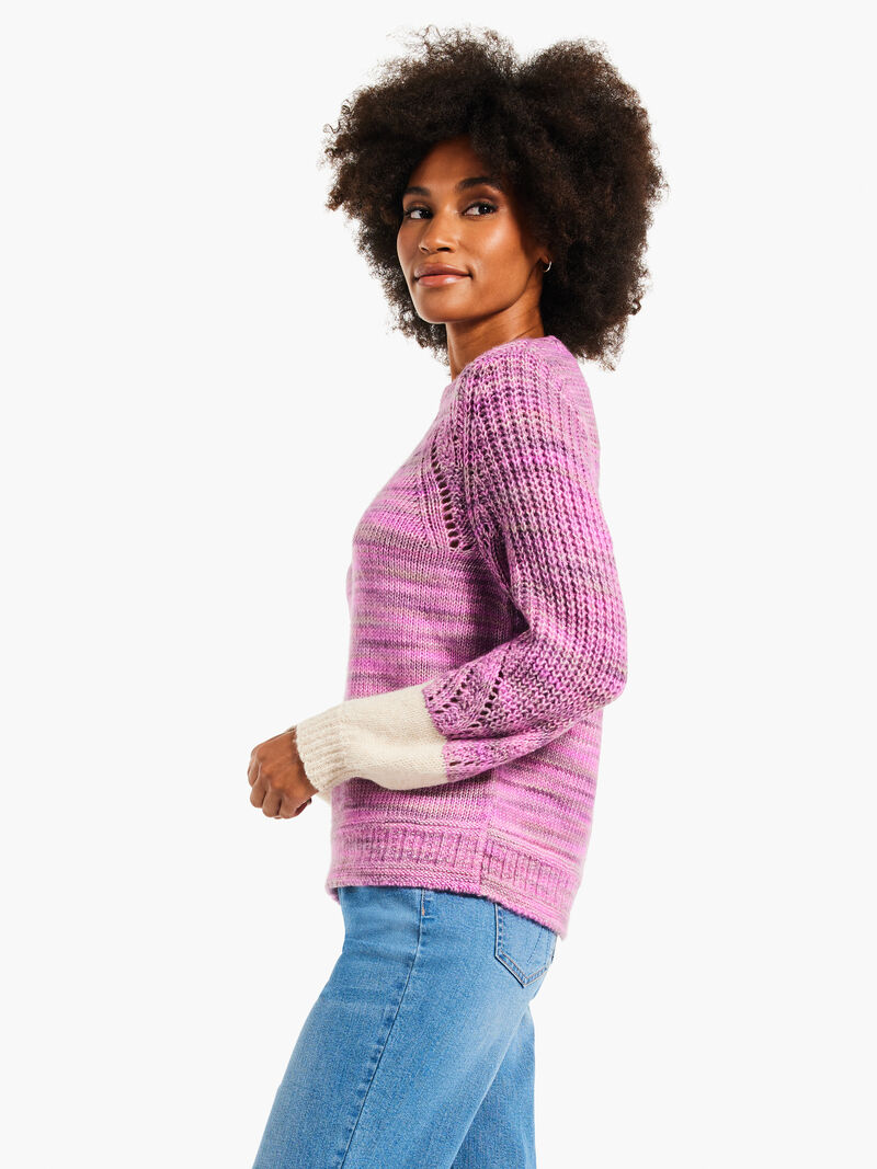 Woman Wears Winter Warmth Sweater image number 1